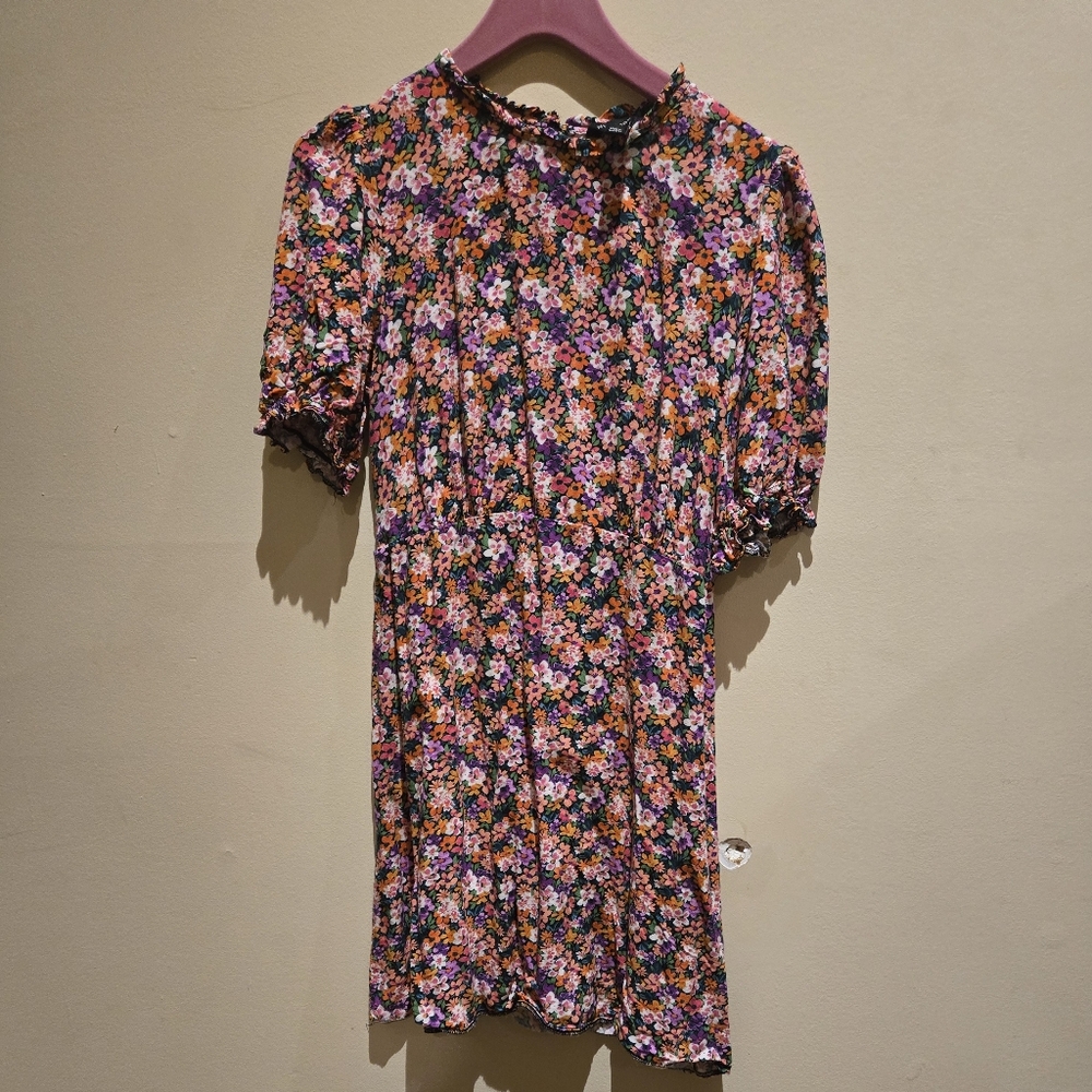 New Look Floral Short Sleeve Dress